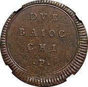 2 Baiocchi - Pius VI Value, Vatican City, 1797-1798 reverse image