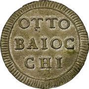Muraiola of 8 Baiocchi - Pius VI, Vatican City, 1797 reverse image
