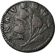 1 Quattrino - Benedict XIV Pine cone left, Vatican City, 1740-1758 reverse image