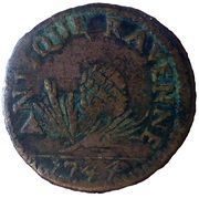 1 Quattrino - Benedict XIV, Vatican City, 1744 reverse image