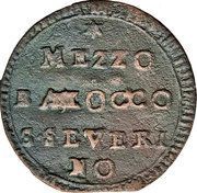 ½ Baiocco - Pius VI, Vatican City, 1796-1798 reverse image
