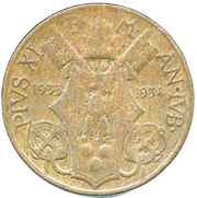 10 Centesimi - Pivs XI Jubilee obverse image