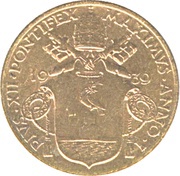 10 Centesimi - Pivs XII obverse image