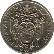 20 Centesimi - Pivs XI obverse image