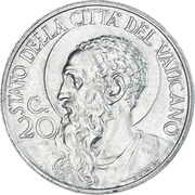 20 Centesimi - Pivs XI Jubilee reverse image