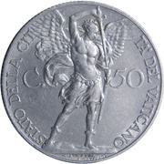 50 Centesimi - Pivs XI Jubilee reverse image