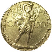 50 Centesimi - Pivs XII reverse image