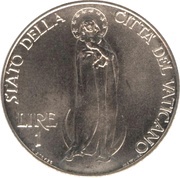 1 Lira - Pivs XII reverse image