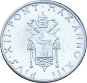 1 Lira - Pivs XII obverse image