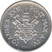 1 Lira - Ioannes XXIII obverse image
