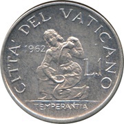 1 Lira - Ioannes XXIII reverse image