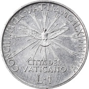 1 Lira - Ioannes XXIII Second Ecumenical Council reverse image