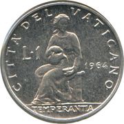 1 Lira - Pavlvs VI reverse image
