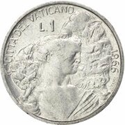 1 Lira - Pavlvs VI reverse image