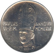 1 Lira - Pavlvs VI obverse image