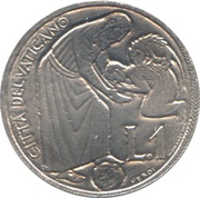 1 Lira - Pavlvs VI Faith in the Lord reverse image