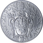 2 Lire - Pivs XI obverse image