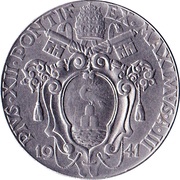 2 Lire - Pivs XII obverse image