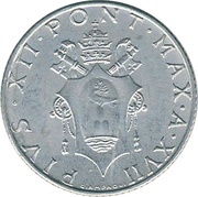 2 Lire - Pivs XII obverse image