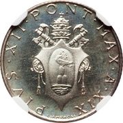 2 Lire - Pius XII Prova obverse image