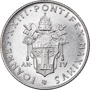 2 Lire - Ioannes XXIII Second Ecumenical Council obverse image