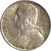 5 Lire - Pivs XI obverse image