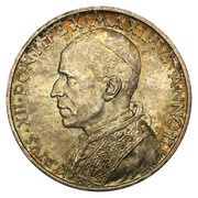 5 Lire - Pivs XII obverse image