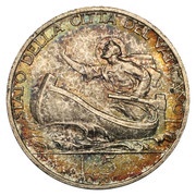 5 Lire - Pivs XII, Vatican City, 1939-1941 reverse image