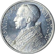 5 Lire - Pius XII Jubilee obverse image