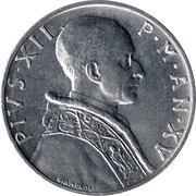 5 Lire - Pius XII obverse image