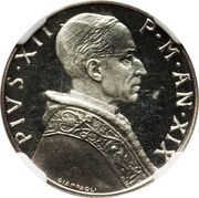 5 Lire - Pius XII Prova obverse image