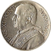 10 Lire - Pivs XI Jubilee obverse image