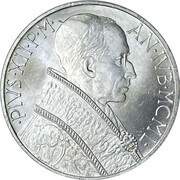 10 Lire - Pius XII Jubilee obverse image