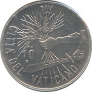 10 Lire - Ioannes Paulus II Harvest, Vatican City, 1984 reverse image