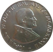 10 Lire - Ioannes Paulus II Michelangelo's Pietà obverse image