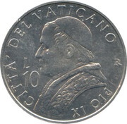 10 Lire - Ioannes Paulus II Pius IX reverse image