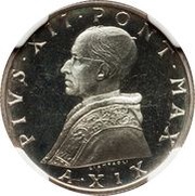 20 Lire - Pius XII Prova obverse image