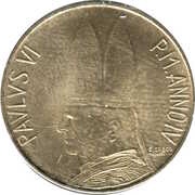 20 Lire - Pavlvs VI obverse image