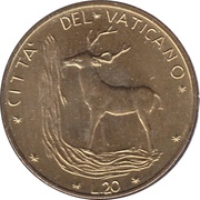 20 Lire - Pavlvs VI reverse image