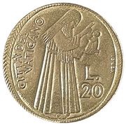 20 Lire - Pavlvs VI Confidence in the Lord reverse image