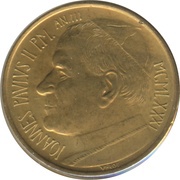 20 Lire - Ioannes Paulus II Hospitality obverse image