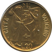 20 Lire - Ioannes Paulus II Hospitality reverse image
