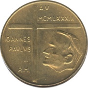 20 Lire - Ioannes Paulus II Annunciation obverse image