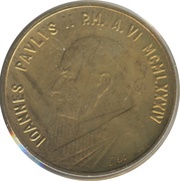 20 Lire - Ioannes Paulus II Shepherd obverse image