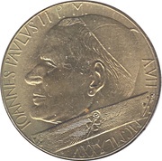 20 Lire - Ioannes Paulus II Evangelist John obverse image