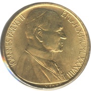 20 Lire - Ioannes Paulus II Prohibition obverse image