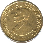 20 Lire - Ioannes Paulus II Illness and Solidarity obverse image