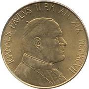 20 Lire - Ioannes Paulus II Preach of Pace obverse image