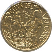 20 Lire - Ioannes Paulus II Family reverse image