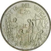 20 Lire - Ioannes Pavlvs II The Work reverse image